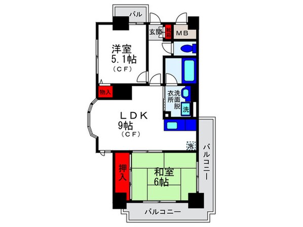 フェリーチェ豊中の物件間取画像